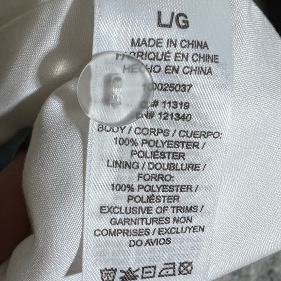 Dynamite Ivory Floral Wrap High-Low Dress - Picture 4 of 9